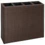 Jardinera alta con 4 macetas 2 uds ratán sintético marrón by vidaXL, Pots and planters - Ref: Foro24-279083, Price: 214,05 €,...