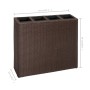 Jardinera alta con 4 macetas 2 uds ratán sintético marrón by vidaXL, Pots and planters - Ref: Foro24-279083, Price: 214,05 €,...