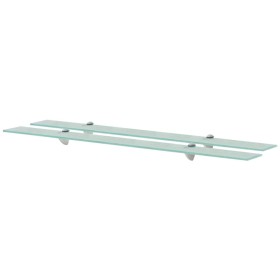 Estantes flotantes 2 unidades vidrio 8 mm 100x10 cm by vidaXL, Shelves and shelves - Ref: Foro24-3051501, Price: 36,75 €, Dis...