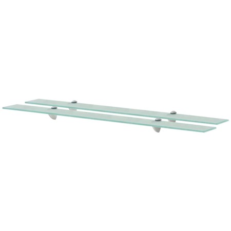 Estantes flotantes 2 unidades vidrio 8 mm 100x10 cm by vidaXL, Shelves and shelves - Ref: Foro24-3051501, Price: 36,75 €, Dis...