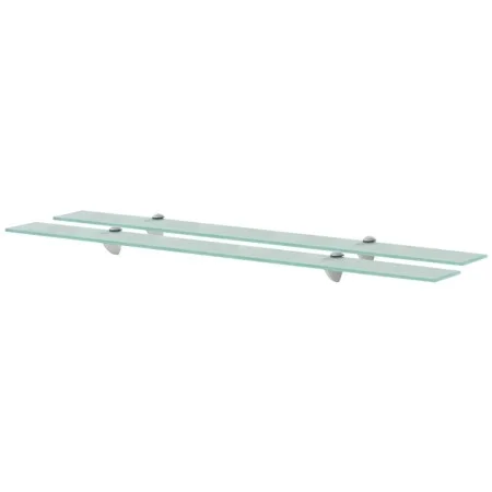 Schwebende Regale, 2 Einheiten, Glas 8 mm, 100x10 cm. von vidaXL, Regale und Regale - Ref: Foro24-3051501, Preis: 37,04 €, Ra...