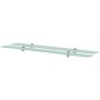 Estantes flotantes 2 unidades vidrio 8 mm 100x10 cm by vidaXL, Shelves and shelves - Ref: Foro24-3051501, Price: 36,75 €, Dis...