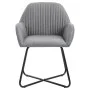 Sillas de comedor 4 unidades tela gris claro de vidaXL, Sillas de comedor - Ref: Foro24-277094, Precio: 361,00 €, Descuento: %
