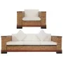 2-Piece Brown Natural Rattan Sofa Set with Cushions by vidaXL, Sofas - Ref: Foro24-278621, Price: 939,26 €, Discount: %