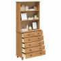 Hutch ASKIM Marrón 91 x 40 x 200.5 cm Madera maciza de Pino