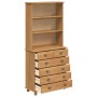Hutch ASKIM Marrón 91 x 40 x 200.5 cm Madera maciza de Pino