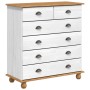 Hutch ASKIM 91 x 40 x 200.5 cm Madera maciza de Pino