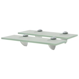 Floating shelves 2 units glass 8 mm 30x10 cm by vidaXL, Shelves and shelves - Ref: Foro24-3051510, Price: 19,17 €, Discount: %