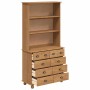 Hutch ASKIM Marrón miel 91 x 40 x 184 cm Madera maciza de Pino