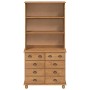Hutch ASKIM Marrón miel 91 x 40 x 184 cm Madera maciza de Pino