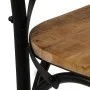 Sillas con respaldo cruzado 6 uds madera maciza de mango negro de vidaXL, Sillas de comedor - Ref: Foro24-278774, Precio: 730...