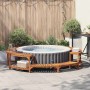 Alrededor del Enclosure de Baño Caliente Redondo Marrón Ø275 cm