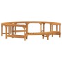 Alrededor del Enclosure de Baño Caliente Redondo Marrón Ø275 cm