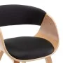 Esszimmerstühle, 2 Stück, aus gebogenem Holz und schwarzem Kunstleder von vidaXL, Essstühle - Ref: Foro24-278865, Preis: 270,...