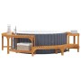 Alrededor del Enclosure de Baño Caliente Redondo Marrón Ø275 cm