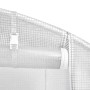 Invernadero con estructura de acero blanco 36 m² 12x3x2 m