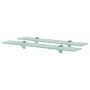 Floating shelves 2 units glass 8 mm 60x10 cm by vidaXL, Shelves and shelves - Ref: Foro24-3051497, Price: 33,89 €, Discount: %
