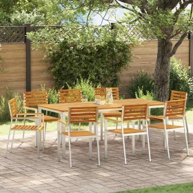 Conjunto de Comedor de Jardín 9 pcs
