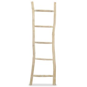 Escalera toallero con 5 peldaños teca 45x150 cm natural Escalera toallero con 5 peldaños teca 45x150 cm natural