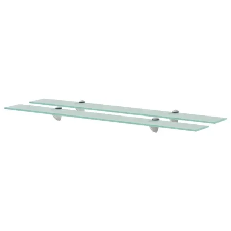 Floating shelves 2 units glass 8 mm 90x20 cm by vidaXL, Shelves and shelves - Ref: Foro24-3051524, Price: 51,84 €, Discount: %