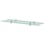 Floating shelves 2 units glass 8 mm 90x20 cm by vidaXL, Shelves and shelves - Ref: Foro24-3051524, Price: 51,84 €, Discount: %
