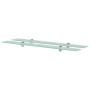 Schwebende Regale 2 Elemente Glas 8 mm 90x20 cm von vidaXL, Regale und Regale - Ref: Foro24-3051524, Preis: 53,20 €, Rabatt: %