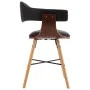 Dining chairs 6 pcs synthetic leather and black curved wood by vidaXL, dining chairs - Ref: Foro24-279492, Price: 636,04 €, D...