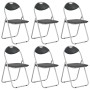 Klappbare Esszimmerstühle 6 Einheiten Kunstleder schwarz von vidaXL, Essstühle - Ref: Foro24-278594, Preis: 185,83 €, Rabatt: %