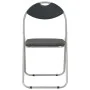 Sillas de comedor plegables 6 unidades cuero sintético negro de vidaXL, Sillas de comedor - Ref: Foro24-278594, Precio: 182,4...