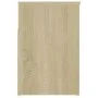 Banco zapatero madera contrachapada roble Sonoma 80x30x45 cm de vidaXL, Zapateros y organizadores de calzado - Ref: Foro24-80...