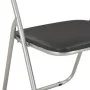 Sillas de comedor plegables 6 unidades cuero sintético negro de vidaXL, Sillas de comedor - Ref: Foro24-278594, Precio: 182,4...