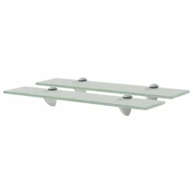 Floating shelves 2 units glass 8 mm 50x20 cm by vidaXL, Shelves and shelves - Ref: Foro24-3051536, Price: 35,95 €, Discount: %