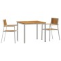 Conjunto de Comedor de Jardín 3 pcs madera maciza de acacia
