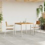 Conjunto de Comedor de Jardín 3 pcs madera maciza de acacia