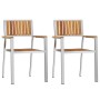 Conjunto de Comedor de Jardín 3 pcs madera maciza de acacia