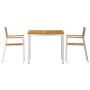Conjunto de Comedor de Jardín 3 pcs madera maciza de acacia
