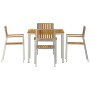 Conjunto de Comedor de Jardín 5 pcs madera maciza de acacia