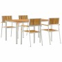 Conjunto de Comedor de Jardín 5 pcs madera maciza de acacia