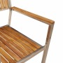 Conjunto de Comedor de Jardín 7 pcs madera maciza de acacia