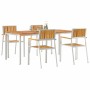 Conjunto de Comedor de Jardín 5 pcs madera maciza de acacia