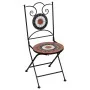 Bistrotisch und Stühle 3 Stk. Keramikmosaik Terrakotta und Weiß von vidaXL, Gartensets - Ref: Foro24-279415, Preis: 249,44 €,...
