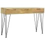 Mesa consola de teca maciza 120x35x76 cm