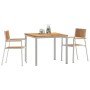 Conjunto de Comedor de Jardín 3 pcs Madera de teca maciza