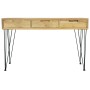 Mesa consola de teca maciza 120x35x76 cm