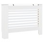 Cubiertas para radiador 2 unidades MDF blanco 112x19x81,5 cm