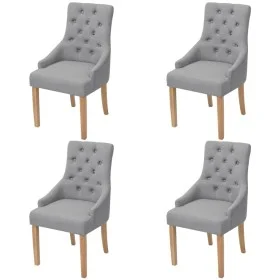 Dining chairs 4 units light gray fabric by vidaXL, dining chairs - Ref: Foro24-274421, Price: 400,45 €, Discount: %