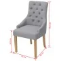 Dining chairs 4 units light gray fabric by vidaXL, dining chairs - Ref: Foro24-274421, Price: 400,45 €, Discount: %