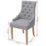 Esszimmerstühle 4 Einheiten aus hellgrauem Stoff von vidaXL, Essstühle - Ref: Foro24-274421, Preis: 476,64 €, Rabatt: %