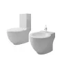 WC- und Bidet-Set aus weißer Keramik von vidaXL, Badewannen und Bidets - Ref: Foro24-270059, Preis: 409,34 €, Rabatt: %