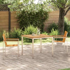 Conjunto de Comedor de Jardín 3 pcs Madera Sólida de Acacia